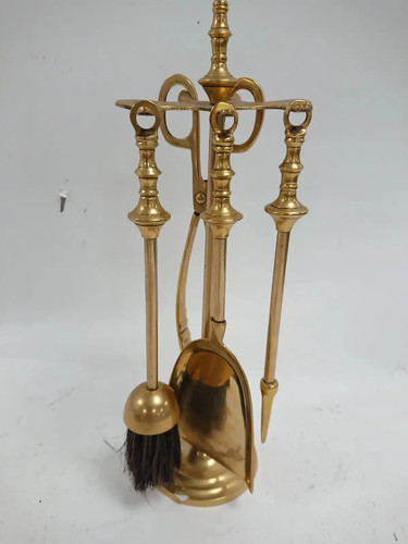 Small brass fireplace - small,