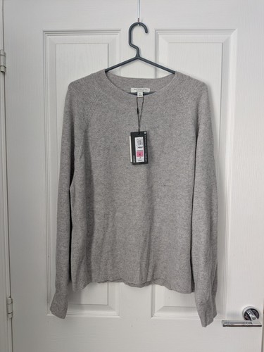 100 cashmere grey jumper - m&s,