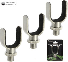 3x Stainless Steel U Rest AP