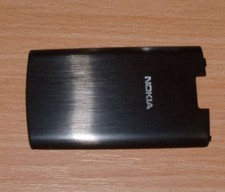 Genuine Original Nokia X3-02 Battery Cover Black Metal Steel