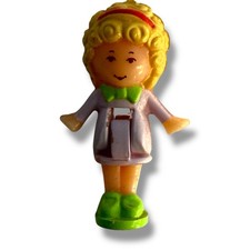 Vtg Polly Pocket Doll Toy Bluebird 90s Toy Purple Dress Vtg