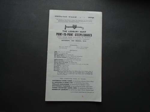 Racecard ledbury hunt - racecard:,