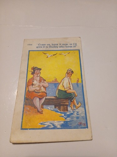 Vintage comedy post card - comedy,