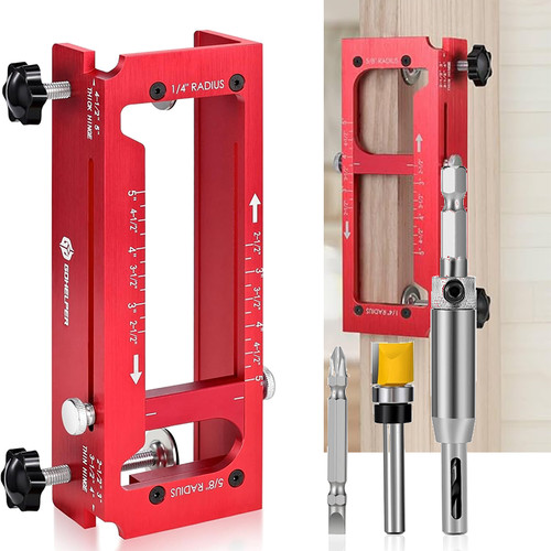 Door hinge jig - door, alloy