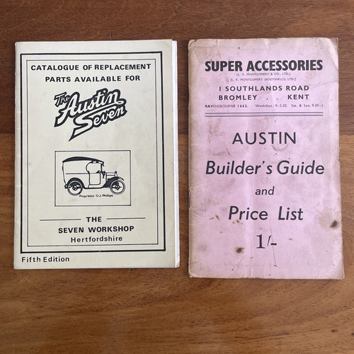 Parts catalogue and builders - and,