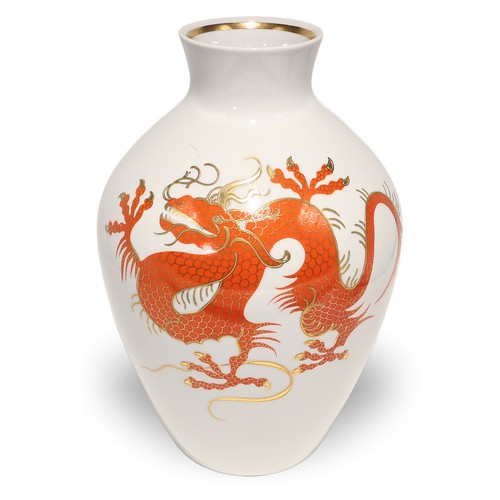 Wallendorf porcelain vase red - vase,