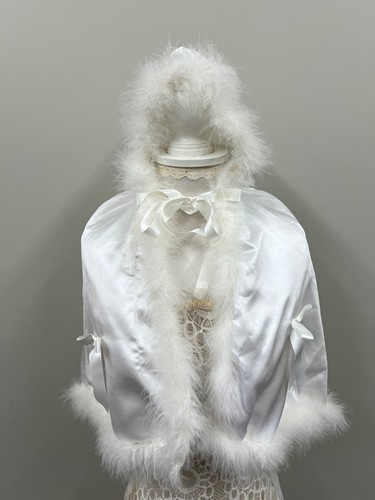 Ivory hooded faux fur - faux,