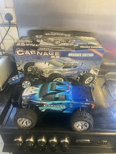 FTX Carnage 2.0 Brushed Truck 1/10 Scale 4WD Blue, new battery fitted  Boxed