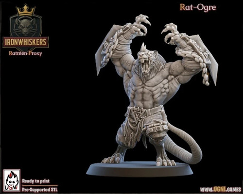 Rat ogre iron - wiskers, ratman