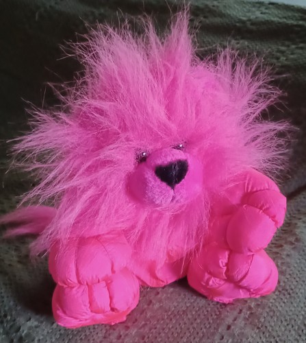 Vintage hot neon pink lion - hot,