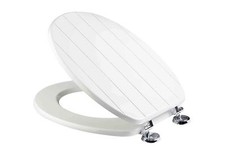 White Wooden Toilet Seat