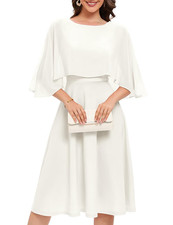 Chiffon Overlay Cocktail Cape