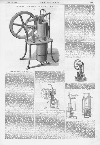 Ericsson hot air engine - air,