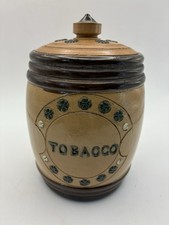 Antique Royal Doulton Pottery  Tobacco Jar C1890’s  for Pipe tobacco