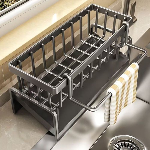 Drain rack kitchen sink caddy - sink,