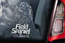 Field Spaniel Sticker, Car