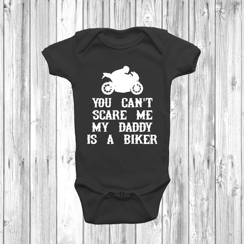 Daddy biker baby grow - my, is