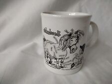 Vintage Funny Thelwell Horse Anatomy Riding Pony Mug