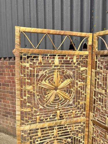 Vintage cane bamboo rattan - cane,