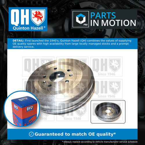 Brake drum rear - drum, quinton