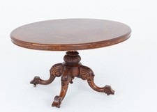 Victorian Loo Side Table Walnut Tilt Top 18th Century