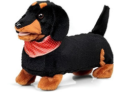 Sausage dog plush soft - sausage,