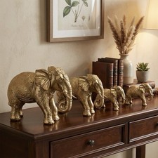 Set gold elephant - of,