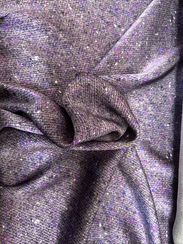Purple print silk fabric - print,