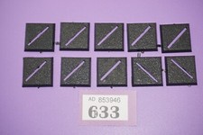 Warhammer Fantasy 1991 Square Bases 25mm x 10 - Slotta Base