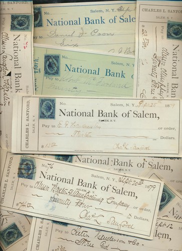 Old usa vintage bank check - bank,