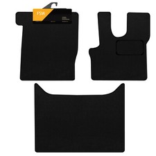 Fits DAF XF 106 Auto 2014-On Fully Tailored Carpet Truck Floor Mats Black 3Pc