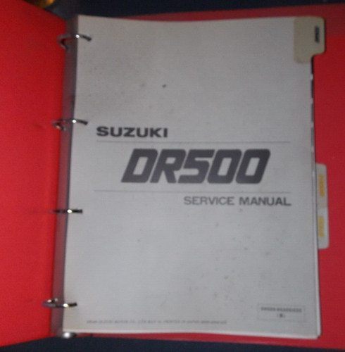 Suzuki dr500 service - suzuki,