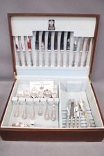 ARTHUR PRICE Stainless & EPNS 75 Piece CUTLERY SET w/ Original Wooden Box - G26