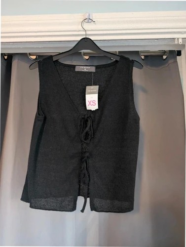 Primark black knit tie - knit,
