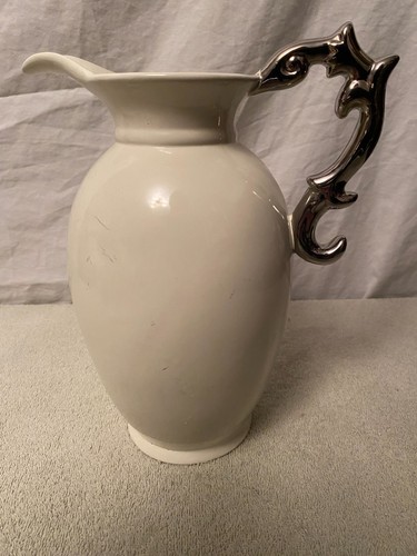 Modern white ceramic pitcher - modern,