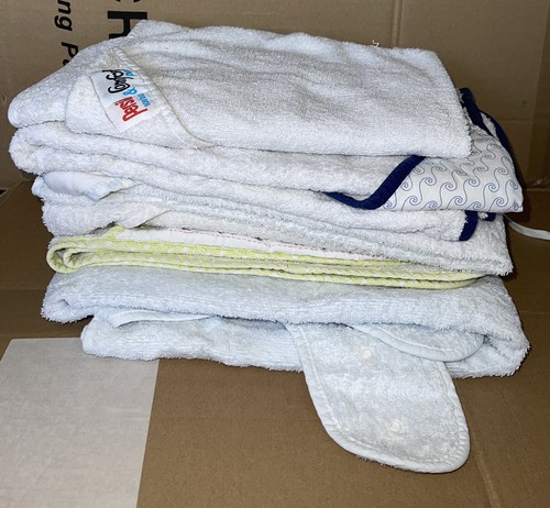 Used baby hooded towel - x6,