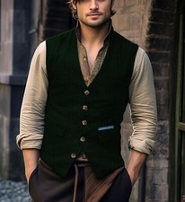 Hipster Mens Tweed Waistcoat