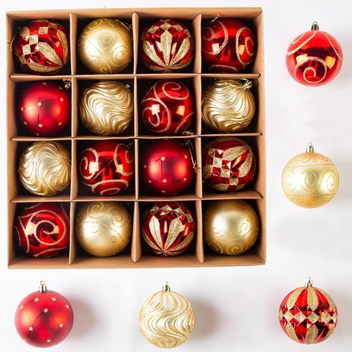 Christmas ball ornaments 16pcs - christmas,