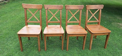 Ikea wooden dining - dining, chairs