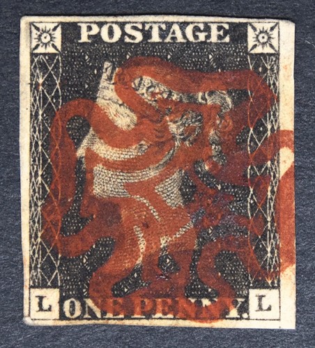Sg2 1840 penny black - 1840, 1d