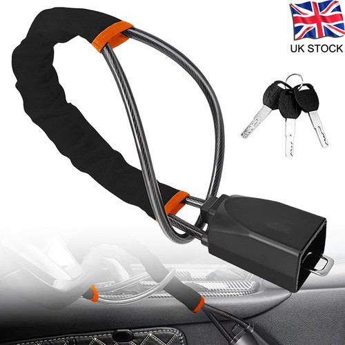 Steering wheel lock with - wheel,
