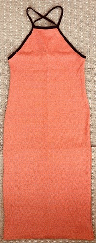 Zara orange halter - halter, midi