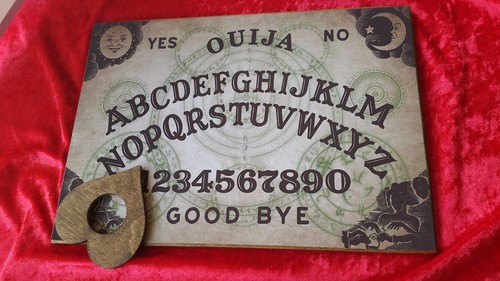 Wooden ouija board game - board,