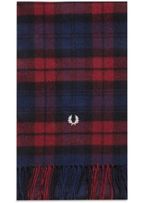 FRED PERRY TARTAN SCARF DARK
