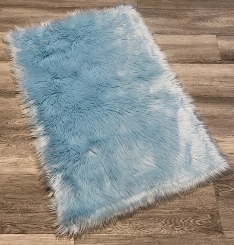 Faux fur rug 2x3ft colorful - fur,