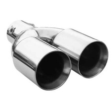 Twin Exhaust Tip Trim Pipe