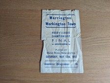 1951 Warrington v Workington