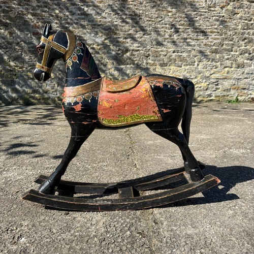 European folk art rocking - european,