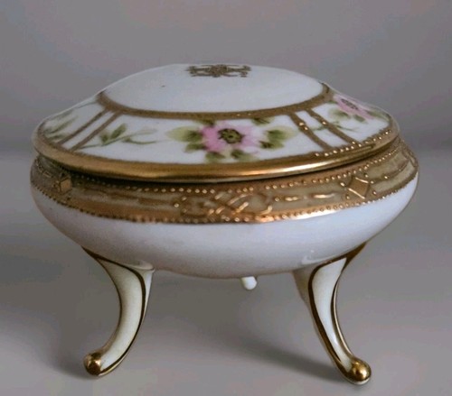 Japanese trinket pot footed - trinket,