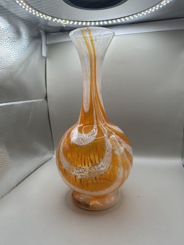 Stunning orange white - orange, &